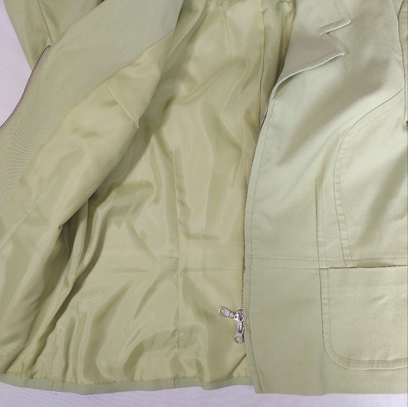 Tribal Light Green Spring Jacket Blazer, 12 - Picture 12 of 14